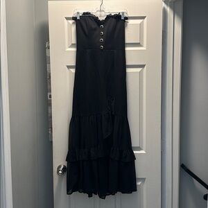 Anthropologie Black Textured Dress